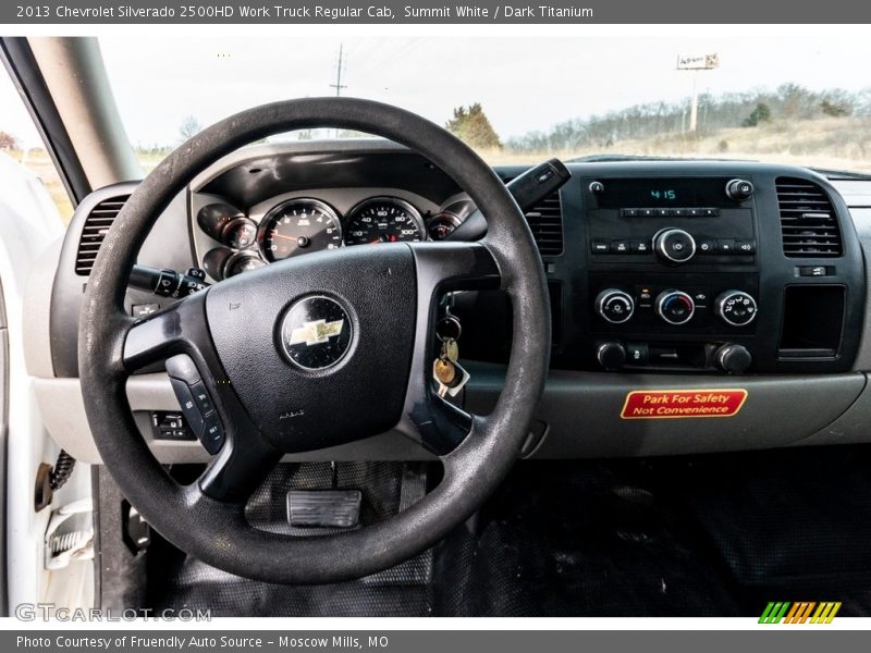 Summit White / Dark Titanium 2013 Chevrolet Silverado 2500HD Work Truck Regular Cab
