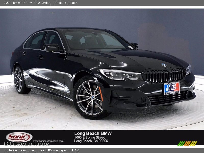 Jet Black / Black 2021 BMW 3 Series 330i Sedan