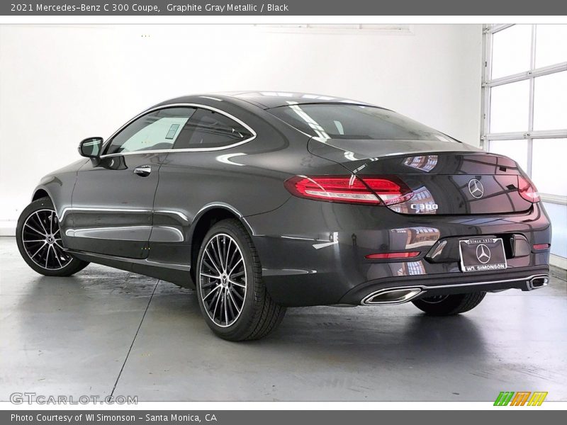 Graphite Gray Metallic / Black 2021 Mercedes-Benz C 300 Coupe