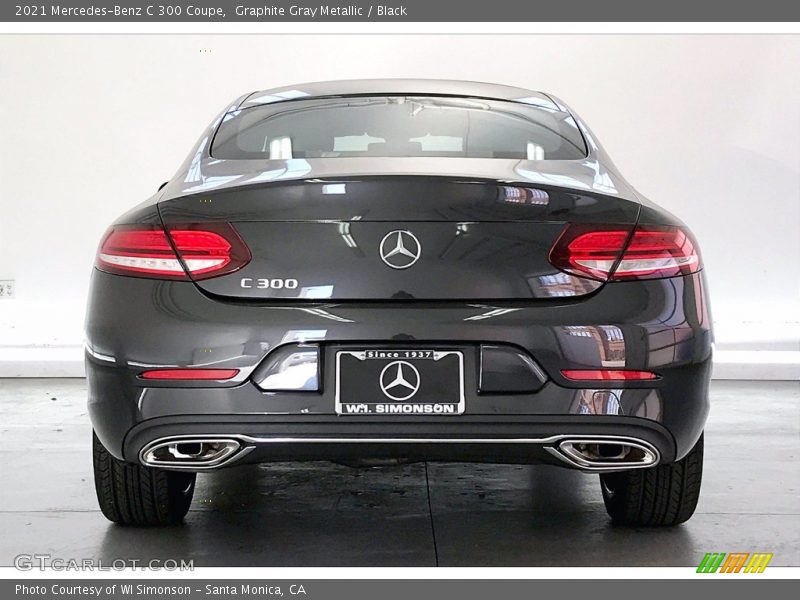 Graphite Gray Metallic / Black 2021 Mercedes-Benz C 300 Coupe