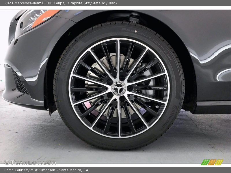 Graphite Gray Metallic / Black 2021 Mercedes-Benz C 300 Coupe