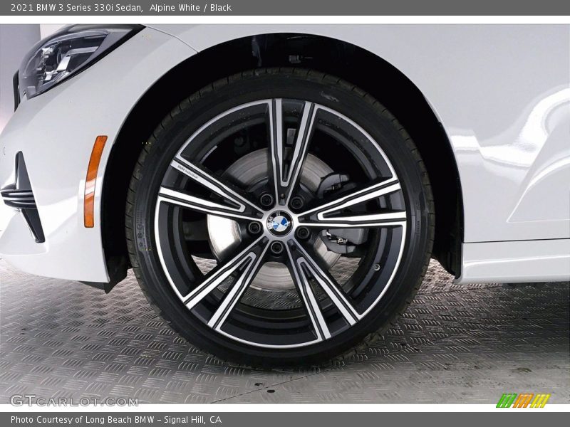 Alpine White / Black 2021 BMW 3 Series 330i Sedan