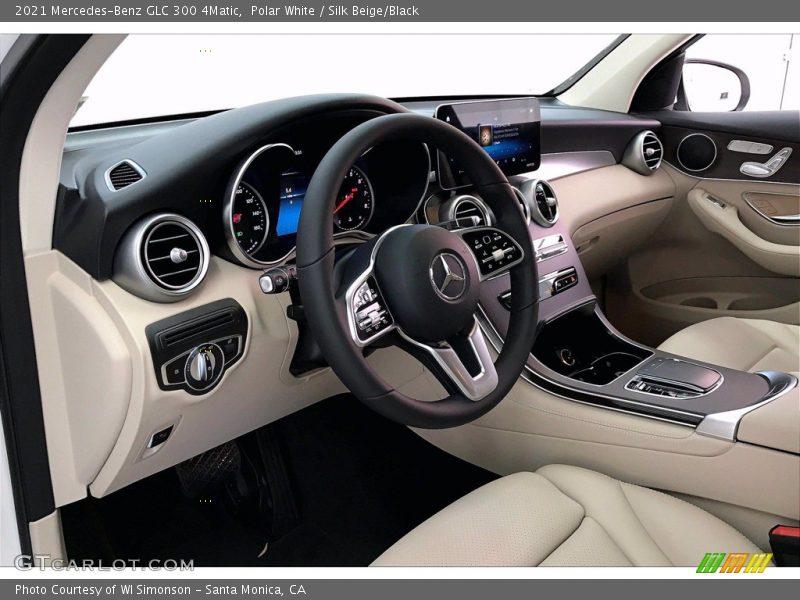 Polar White / Silk Beige/Black 2021 Mercedes-Benz GLC 300 4Matic