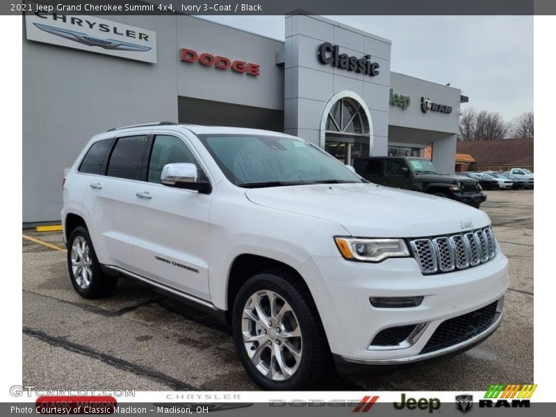 Ivory 3-Coat / Black 2021 Jeep Grand Cherokee Summit 4x4