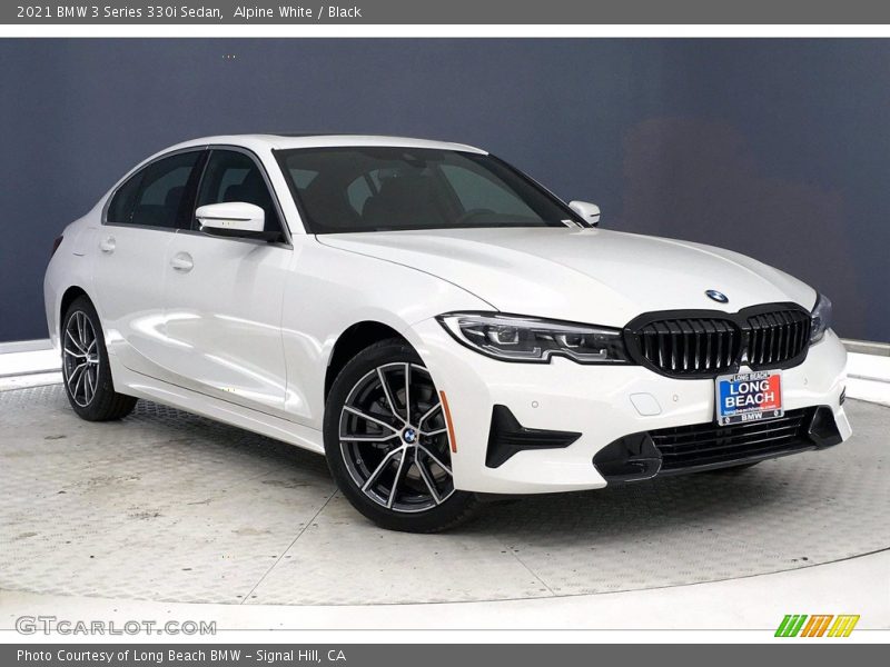 Alpine White / Black 2021 BMW 3 Series 330i Sedan