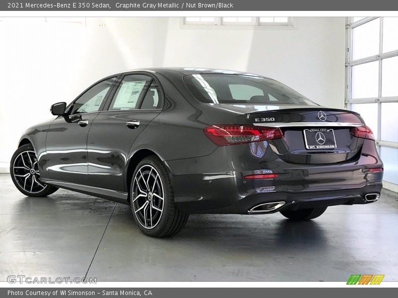 Graphite Gray Metallic / Nut Brown/Black 2021 Mercedes-Benz E 350 Sedan