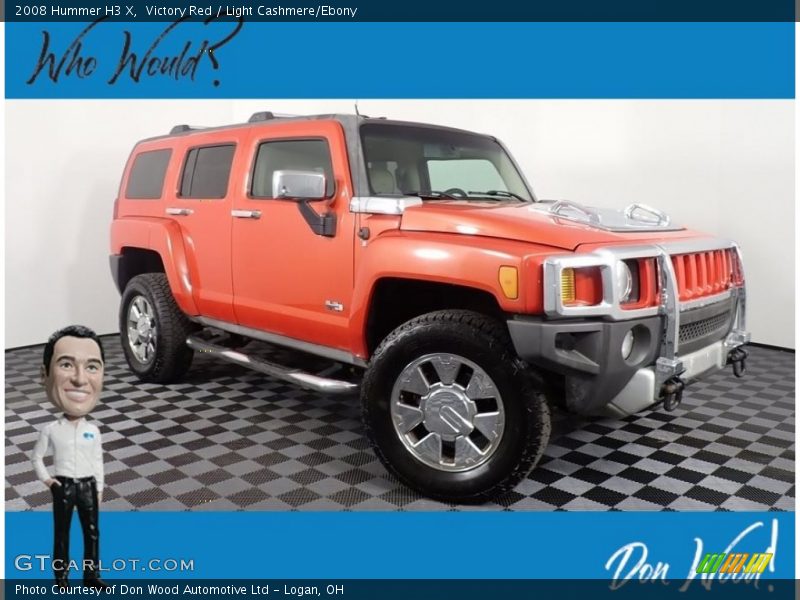 Victory Red / Light Cashmere/Ebony 2008 Hummer H3 X