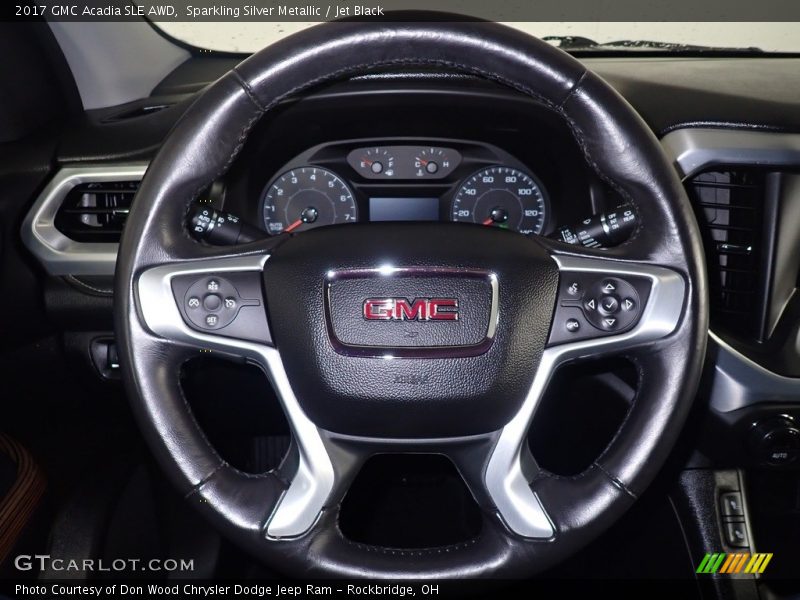 Sparkling Silver Metallic / Jet Black 2017 GMC Acadia SLE AWD