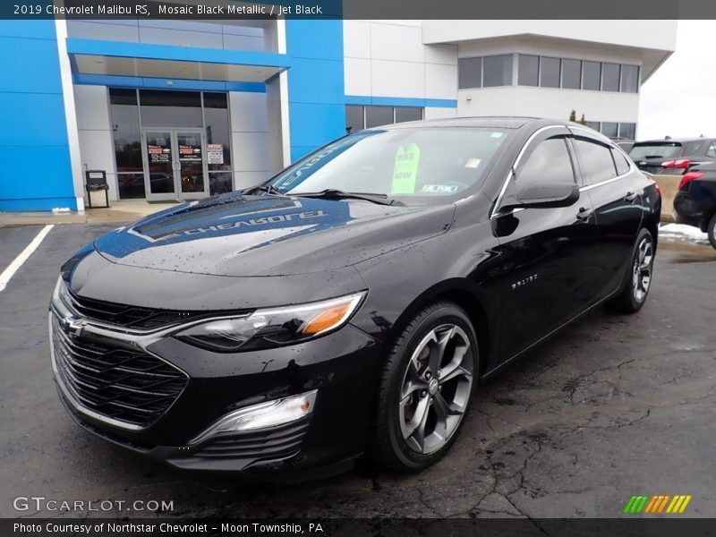 Mosaic Black Metallic / Jet Black 2019 Chevrolet Malibu RS