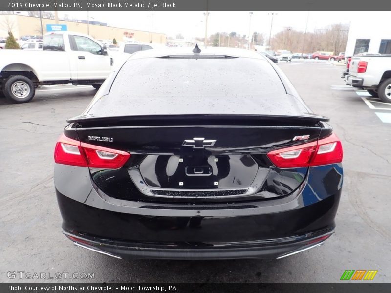 Mosaic Black Metallic / Jet Black 2019 Chevrolet Malibu RS