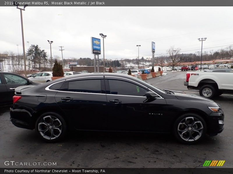 Mosaic Black Metallic / Jet Black 2019 Chevrolet Malibu RS