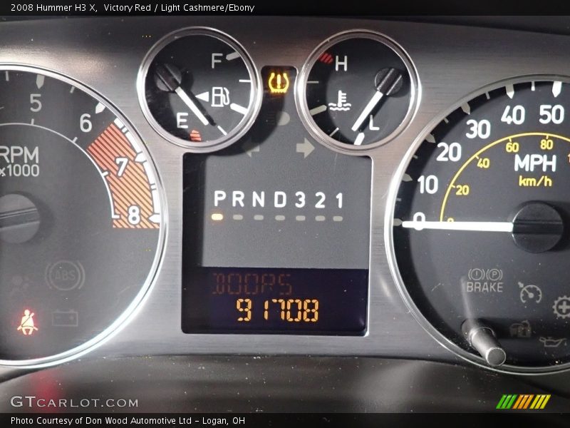 Victory Red / Light Cashmere/Ebony 2008 Hummer H3 X