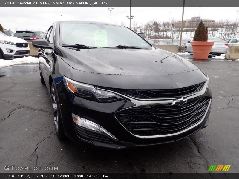 Mosaic Black Metallic / Jet Black 2019 Chevrolet Malibu RS