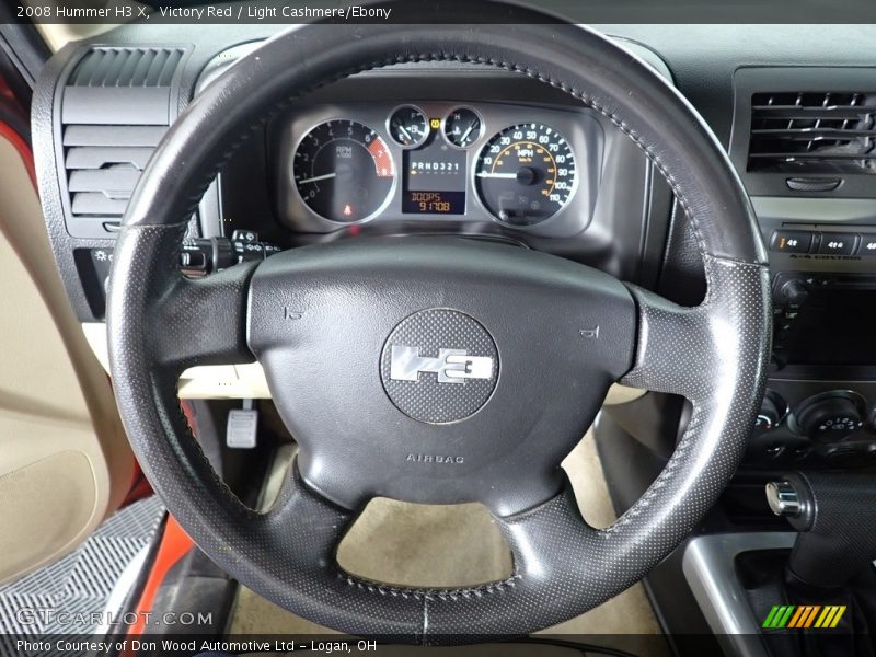 Victory Red / Light Cashmere/Ebony 2008 Hummer H3 X