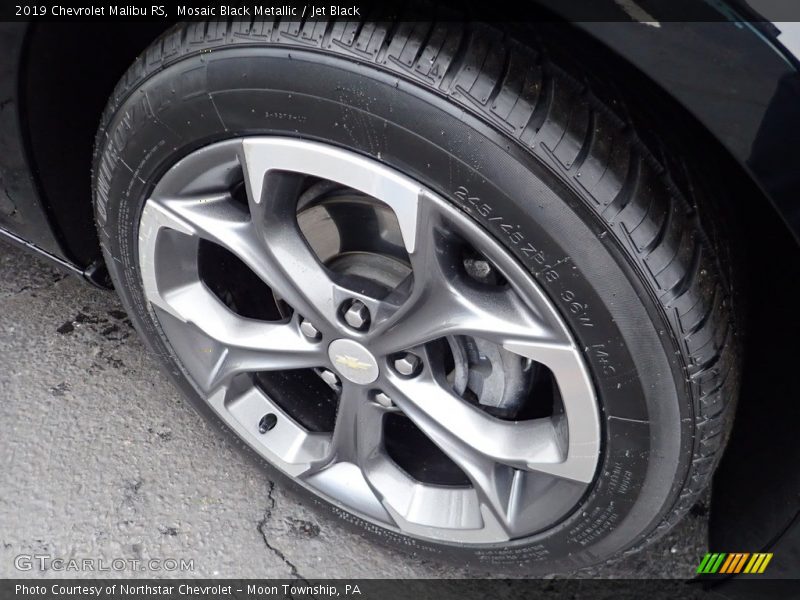 Mosaic Black Metallic / Jet Black 2019 Chevrolet Malibu RS