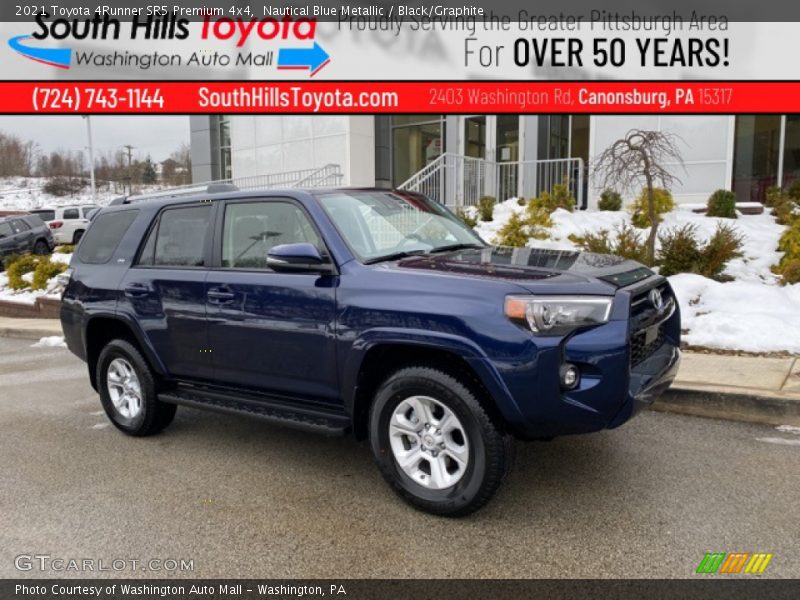 Nautical Blue Metallic / Black/Graphite 2021 Toyota 4Runner SR5 Premium 4x4