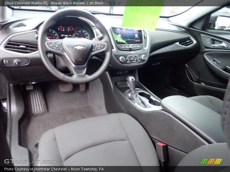 Mosaic Black Metallic / Jet Black 2019 Chevrolet Malibu RS