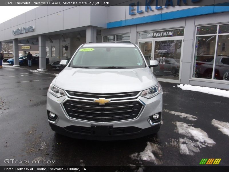 Silver Ice Metallic / Jet Black 2020 Chevrolet Traverse LT AWD