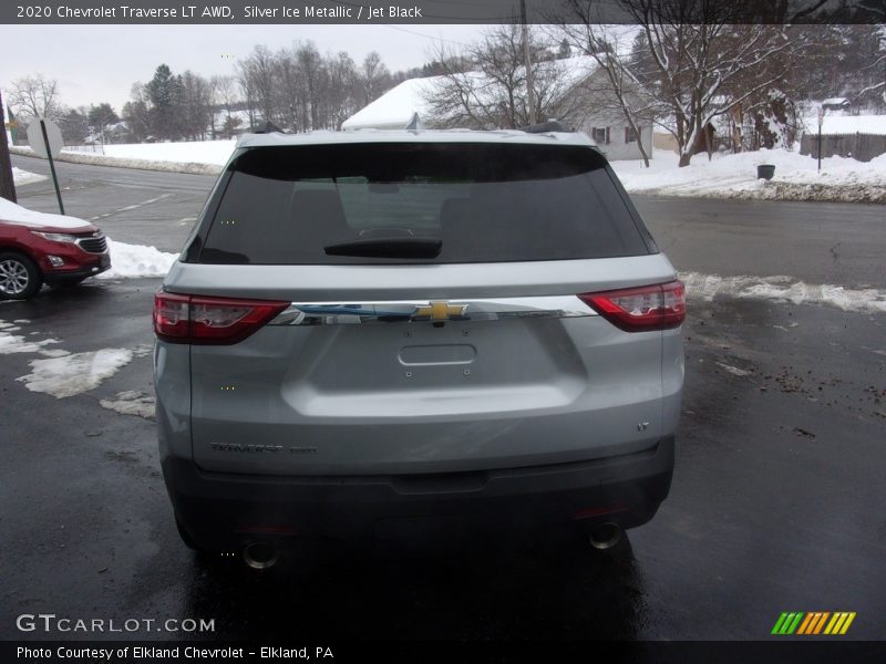 Silver Ice Metallic / Jet Black 2020 Chevrolet Traverse LT AWD
