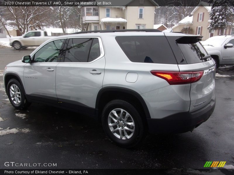 Silver Ice Metallic / Jet Black 2020 Chevrolet Traverse LT AWD