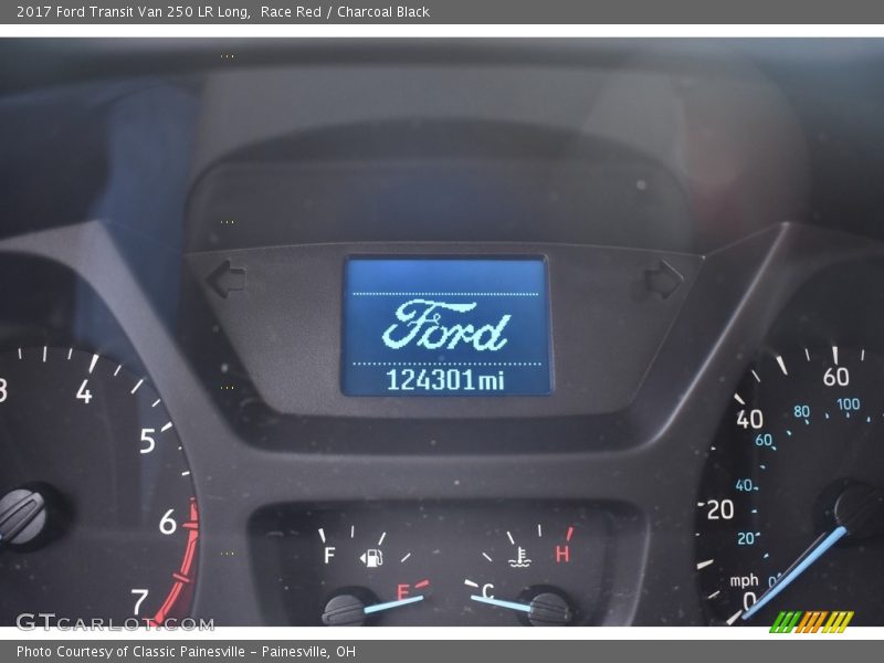 Race Red / Charcoal Black 2017 Ford Transit Van 250 LR Long