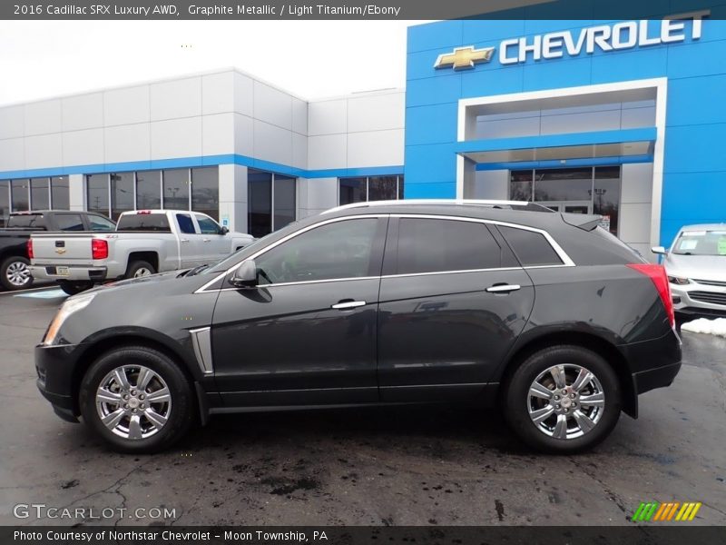 Graphite Metallic / Light Titanium/Ebony 2016 Cadillac SRX Luxury AWD