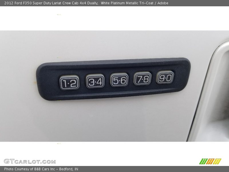White Platinum Metallic Tri-Coat / Adobe 2012 Ford F350 Super Duty Lariat Crew Cab 4x4 Dually
