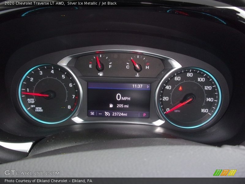 Silver Ice Metallic / Jet Black 2020 Chevrolet Traverse LT AWD