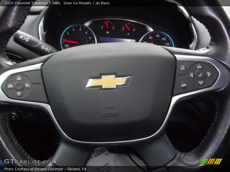 Silver Ice Metallic / Jet Black 2020 Chevrolet Traverse LT AWD