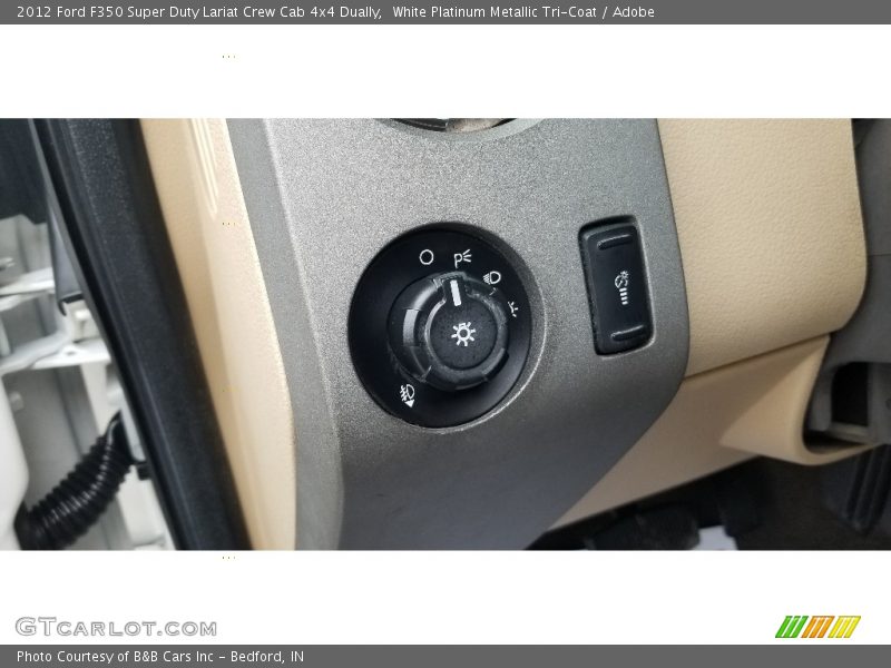 White Platinum Metallic Tri-Coat / Adobe 2012 Ford F350 Super Duty Lariat Crew Cab 4x4 Dually