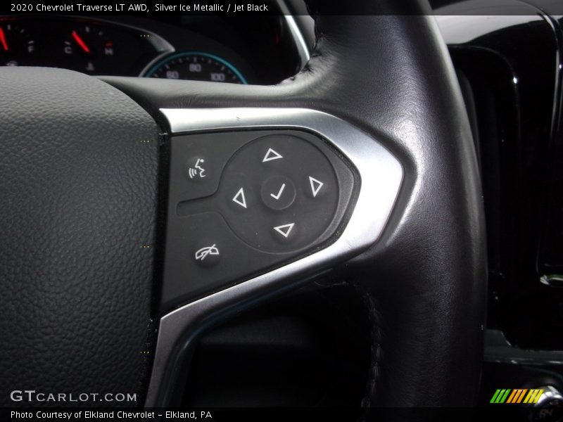 Silver Ice Metallic / Jet Black 2020 Chevrolet Traverse LT AWD