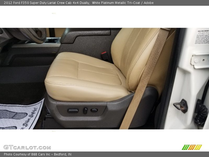 White Platinum Metallic Tri-Coat / Adobe 2012 Ford F350 Super Duty Lariat Crew Cab 4x4 Dually