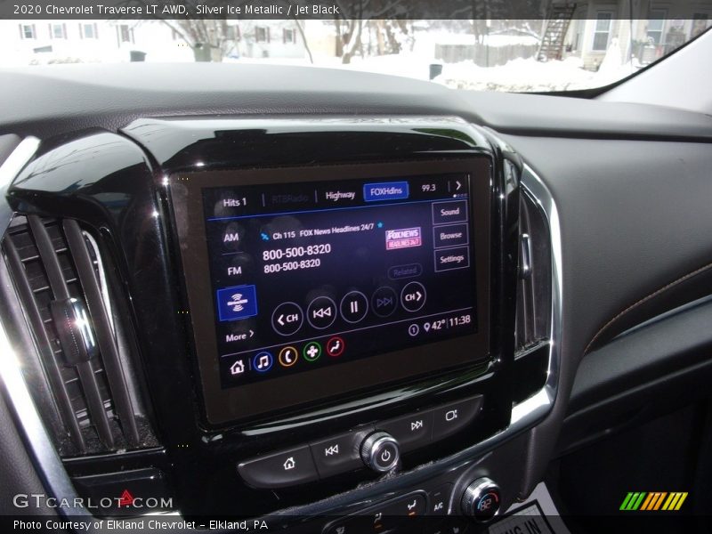 Silver Ice Metallic / Jet Black 2020 Chevrolet Traverse LT AWD
