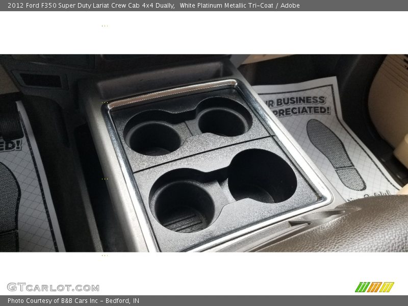 White Platinum Metallic Tri-Coat / Adobe 2012 Ford F350 Super Duty Lariat Crew Cab 4x4 Dually