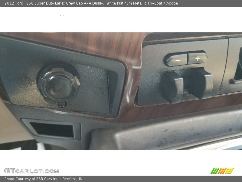 White Platinum Metallic Tri-Coat / Adobe 2012 Ford F350 Super Duty Lariat Crew Cab 4x4 Dually