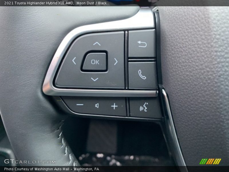 Moon Dust / Black 2021 Toyota Highlander Hybrid XLE AWD