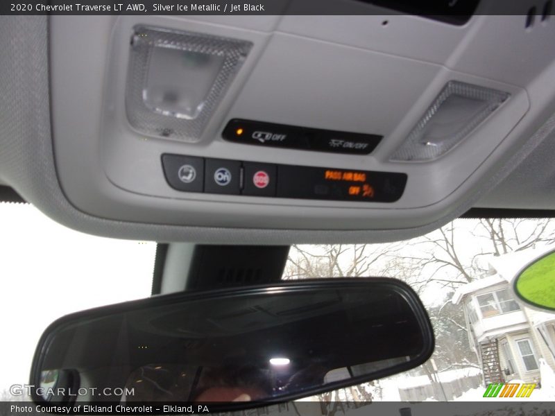 Silver Ice Metallic / Jet Black 2020 Chevrolet Traverse LT AWD