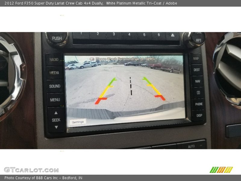 White Platinum Metallic Tri-Coat / Adobe 2012 Ford F350 Super Duty Lariat Crew Cab 4x4 Dually