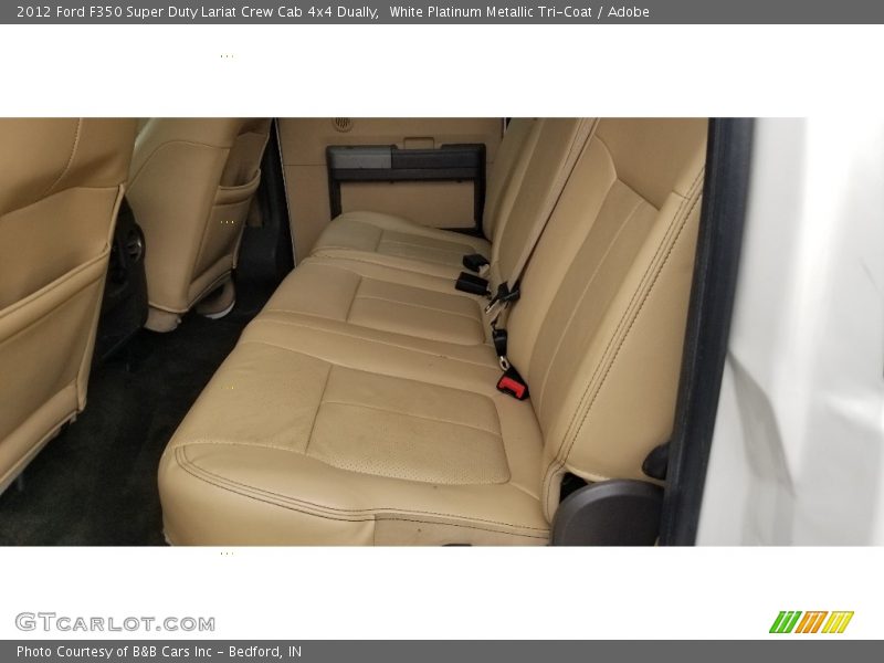 White Platinum Metallic Tri-Coat / Adobe 2012 Ford F350 Super Duty Lariat Crew Cab 4x4 Dually