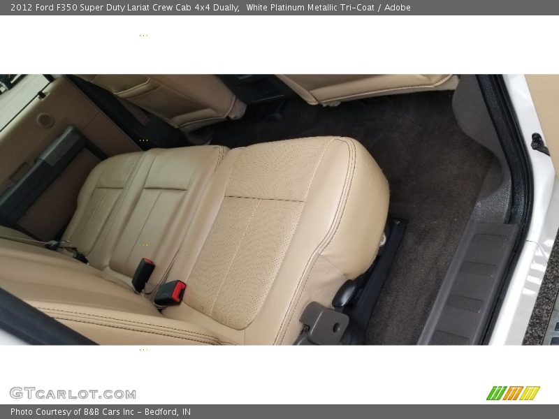White Platinum Metallic Tri-Coat / Adobe 2012 Ford F350 Super Duty Lariat Crew Cab 4x4 Dually