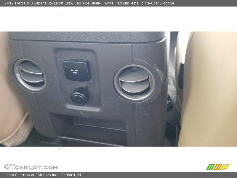 White Platinum Metallic Tri-Coat / Adobe 2012 Ford F350 Super Duty Lariat Crew Cab 4x4 Dually