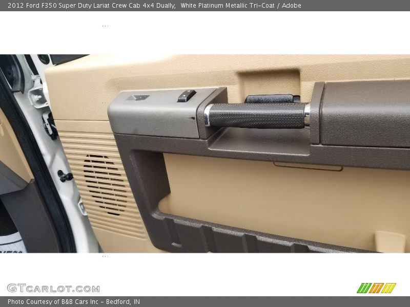 White Platinum Metallic Tri-Coat / Adobe 2012 Ford F350 Super Duty Lariat Crew Cab 4x4 Dually
