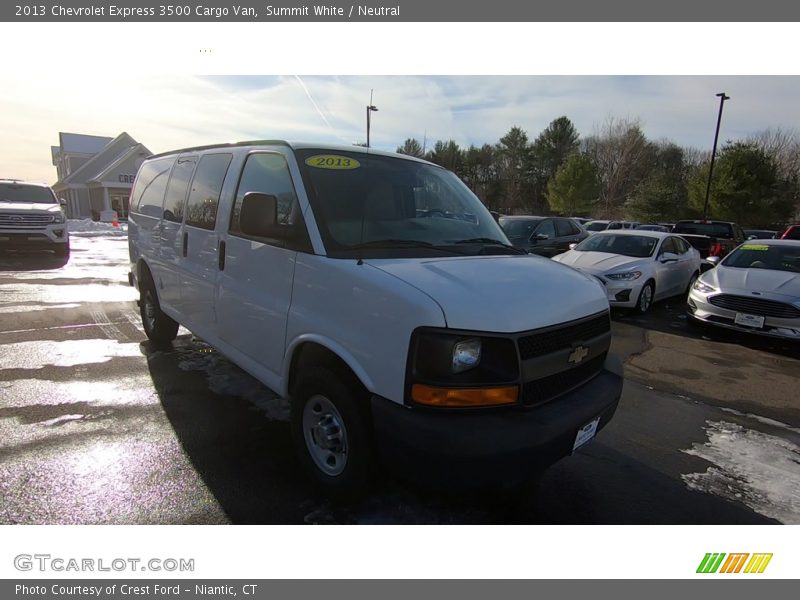 Summit White / Neutral 2013 Chevrolet Express 3500 Cargo Van