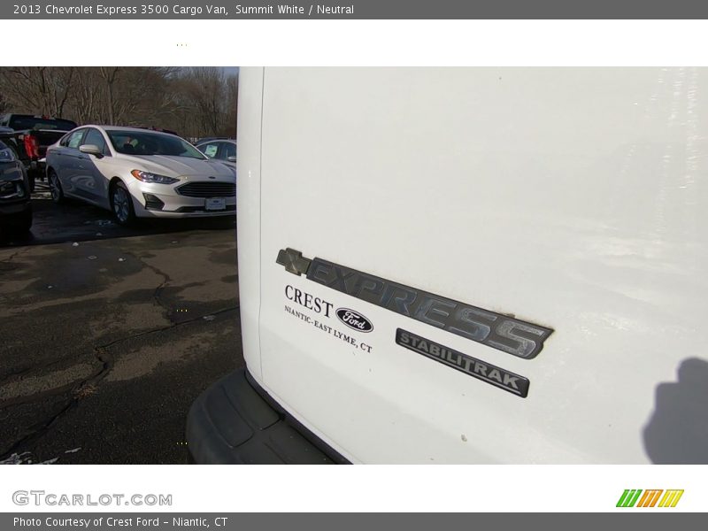 Summit White / Neutral 2013 Chevrolet Express 3500 Cargo Van