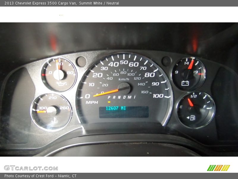  2013 Express 3500 Cargo Van 3500 Cargo Van Gauges