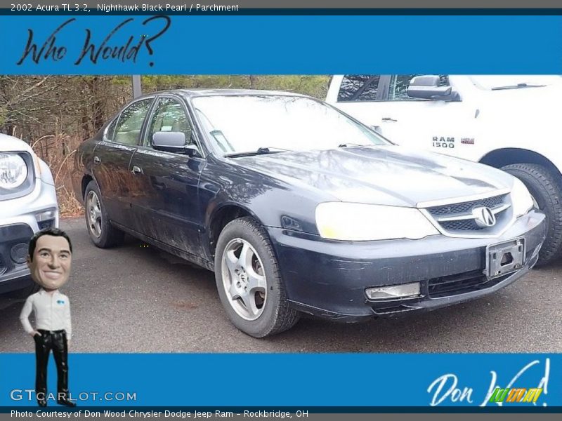 Nighthawk Black Pearl / Parchment 2002 Acura TL 3.2