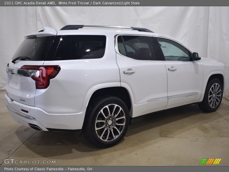 White Frost Tricoat / Dark Galvanized/Light Shale 2021 GMC Acadia Denali AWD
