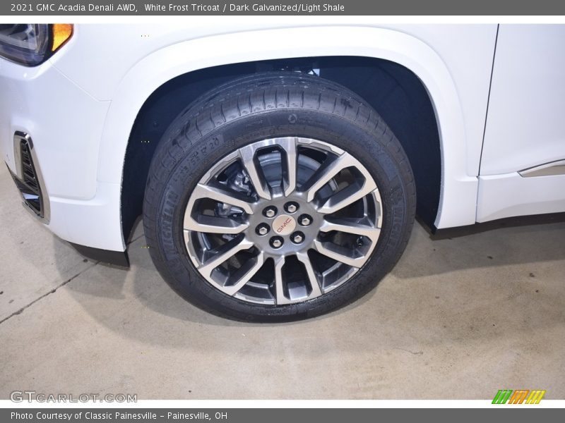 White Frost Tricoat / Dark Galvanized/Light Shale 2021 GMC Acadia Denali AWD