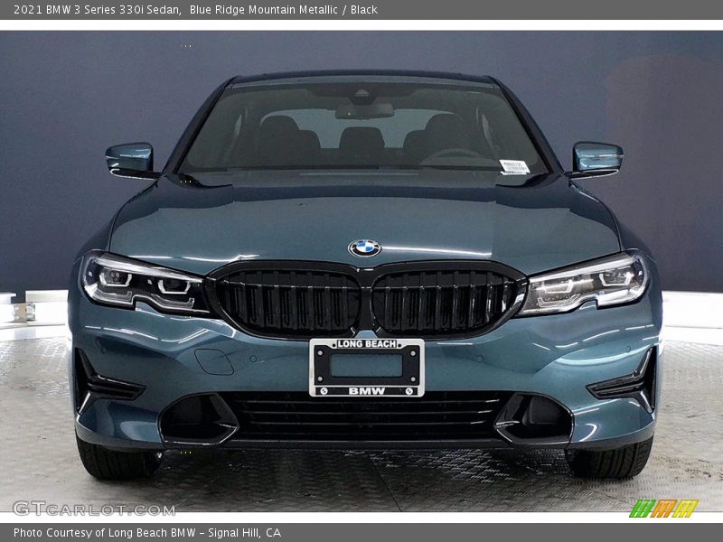 Blue Ridge Mountain Metallic / Black 2021 BMW 3 Series 330i Sedan