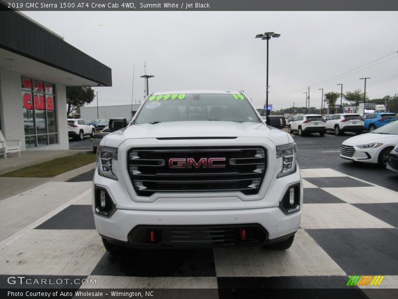 Summit White / Jet Black 2019 GMC Sierra 1500 AT4 Crew Cab 4WD